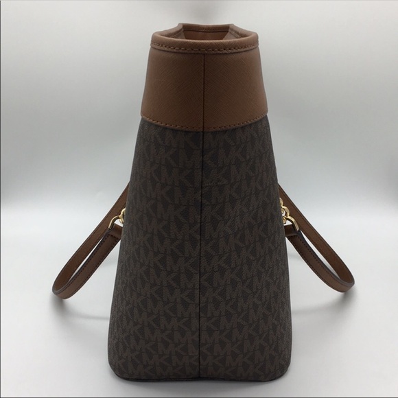 MICHAEL KORS SHANIA LG EW CHAIN TOTE BROWN - Picture 4 of 8